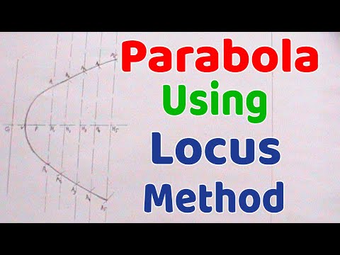 HOW TO DRAW A PARABOLA USING LOCUS METHOD || Loci || Engineering drawing || Technical drawing