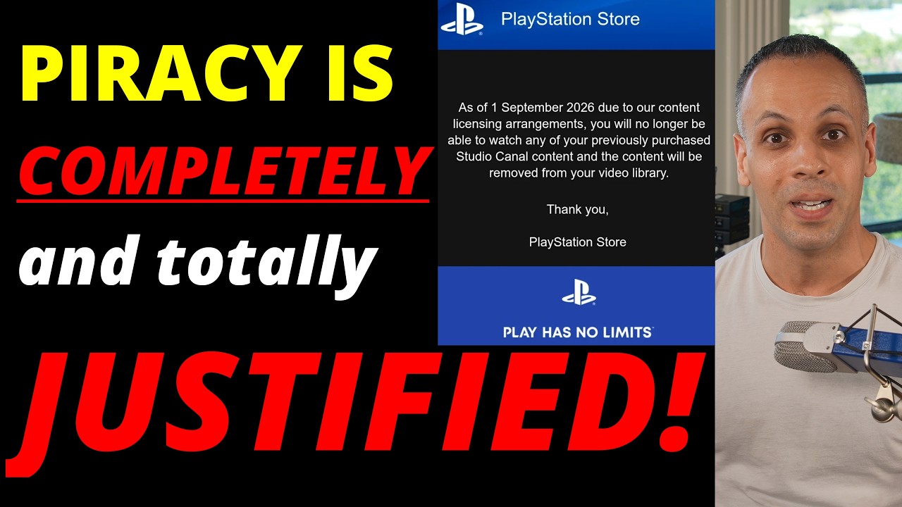 Sony stole what you purchased AGAIN: piracy is COMPLETELY JUSTIFIED