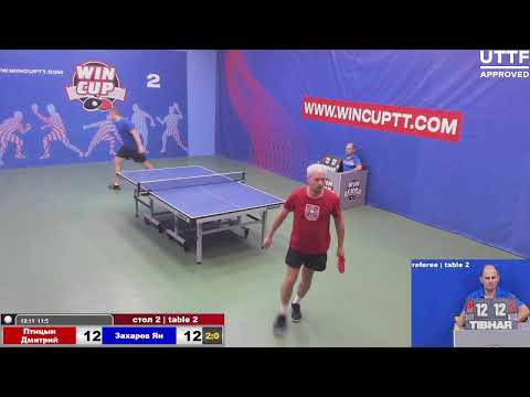 Птицын Дмитрий 3-0  Захаров Ян   Турнир Восток 2 WIN CUP 30.07.2021. Прямой эфир Зал 2.