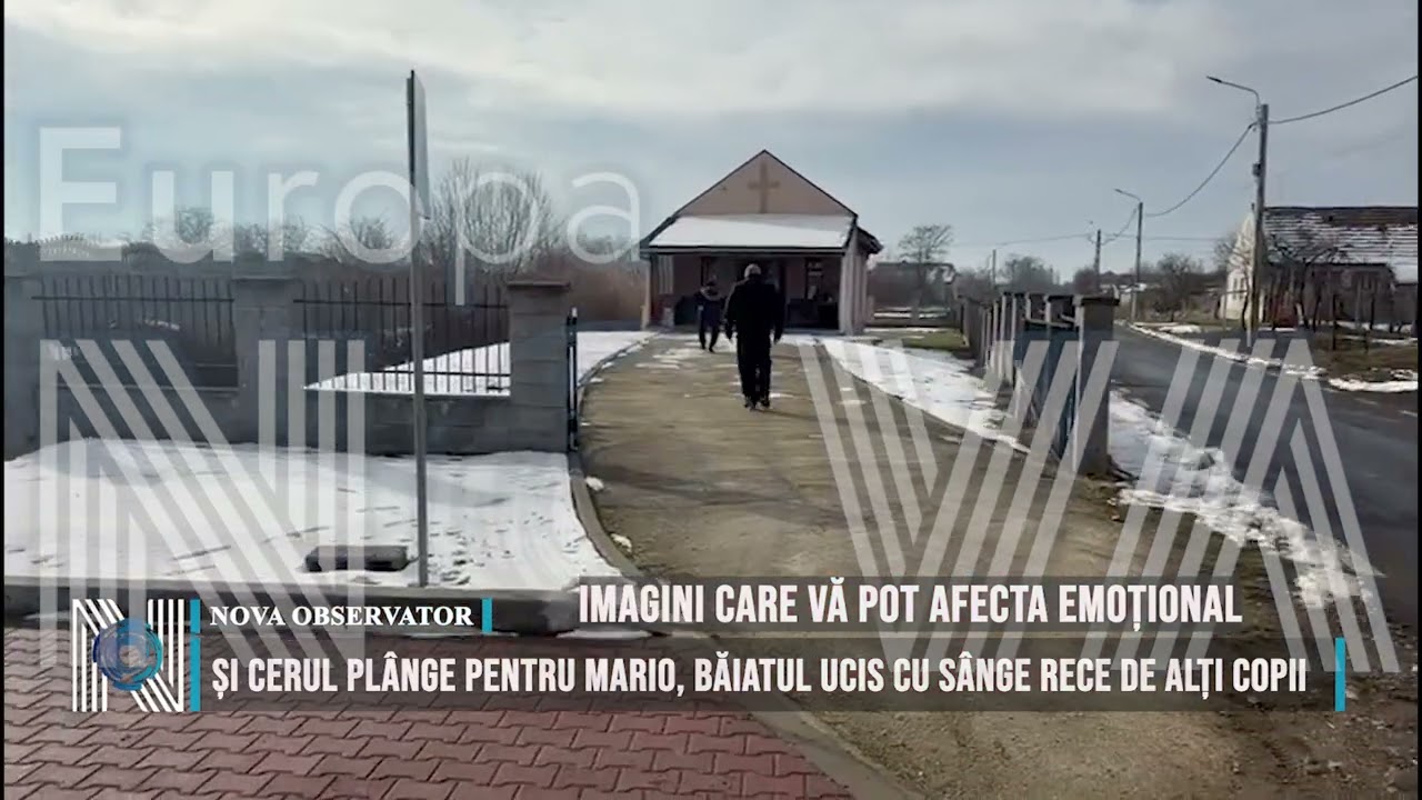 ȘI CERUL PLÂNGE PENTRU MARIO, BĂIATUL UCIS CU SÂNGE RECE DE ALȚI COPII
