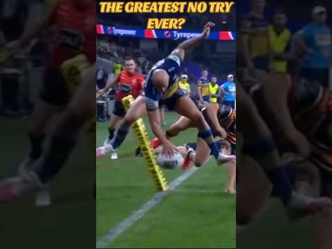 GREATEST NO TRY EVER?? Or Was It a try?? 🐴🐉🙌🏽 #nrl #rugbyleague #eels