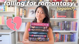 only reading ROMANTASY for a week... can I fall in love with the genre again? | READING VLOG 📚⚔️💔