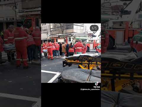 incendio en Córdoba y bulnes,5 to piso,6 víctimas,con el equipo de siempre
