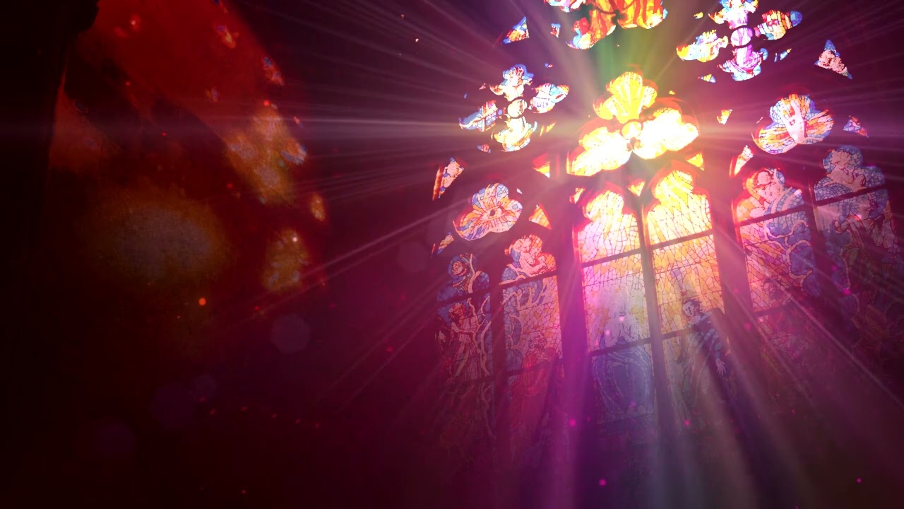 Worship Background - Church Colorful Stained Glass #2