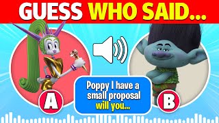 Can You Guess WHO SAID IT? | Trolls Band Together | Trolls 3 Movie | Velvet, Branch, Poppy