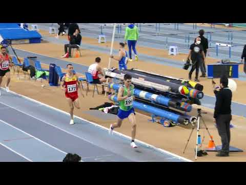 Vid Botolin 3000 m 7:57.9 Državni rekord U23! 27th Balkan Indoor Championships Istanbul 2022