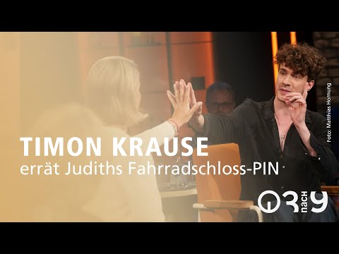 Mentalist Timon Krause errät Judiths Fahrradschloss-PIN // 3nach9