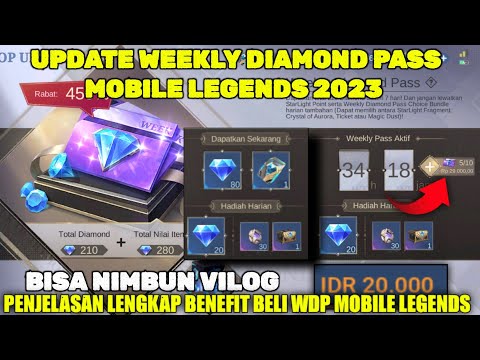 NEW UPDATE!! Penjelasan Lengkap Update Weekly Diamond Pass MLBB 2023 | Benefit Berlangganan WDP MLBB