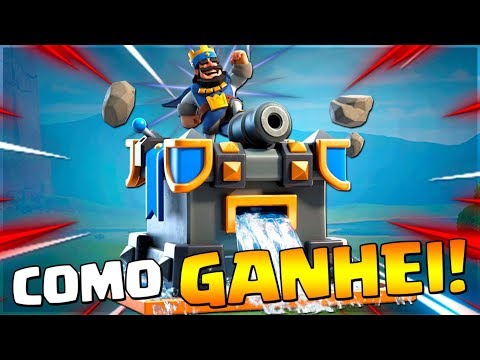 GANHEI A NOVA SKIN do Clash Royale GANHANDO um DESAFIO!!