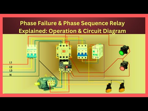 Phase Failure & Phase Sequence Relay Explained Operation & Circuit Diagram