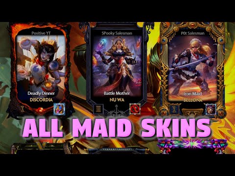 All Maid Skins In Smite!
