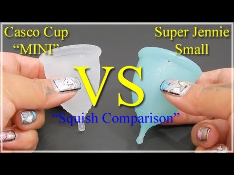 Mini Casco vs Super Jennie Sm "Squish" - Menstrual Cups