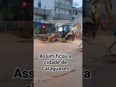 Temporal alaga toda a cidade de Cataguases mg 26/02/26