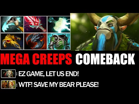 First Item Pipe By Nature Prophet - Most Epic Mega Creeps Comeback Immortal Rank Dota 2