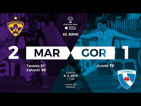 22.krog: Maribor - Gorica 2:1 ; Prva liga Telekom Slovenije 2018/2019