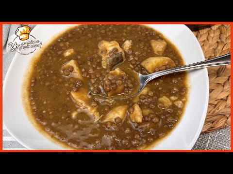 LENTEJAS con BACALAO para Semana Santa o tiempo de cuaresma