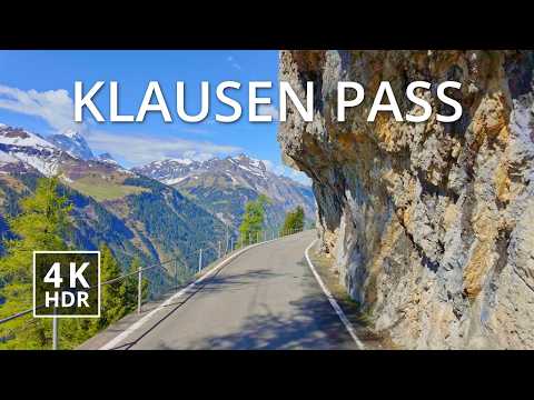 🇨🇭 Swiss Alps Adventure: Driving the Scenic Klausen Pass 4K HDR