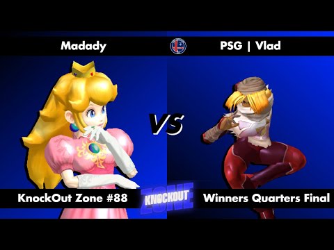 KnockOut Zone #88 - SSBM Winners Quarters Final - Madady (Peach) vs Vlad (Sheik)