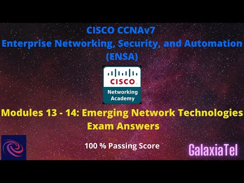 CCNA 3 v7 Modules 13 – 14: Emerging Network Technologies Exam Answers