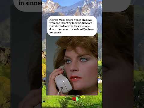 most hypnotizing eyes ever. Meg Foster #blueeyes #blue