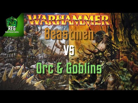 Warhammer Fantasy 6th Edition Battle Report | Orcs & Goblins vs Beastmen