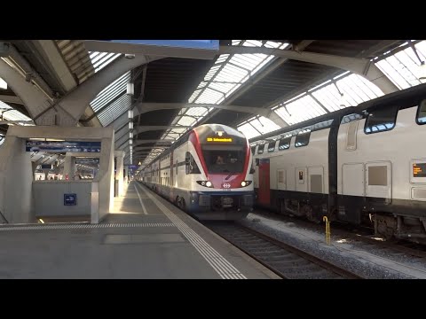 Abfahrt der S25 nach Schwanden GL am Zürich HB