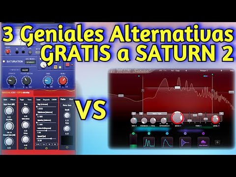 3 ALTERNATIVAS GRATIS de Plugins Vst a FAB FILTER SATURN 2 - GSat+, Chow Tape y BPB Saturator