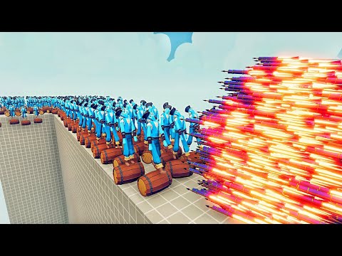 100x BARREL ROLLER vs EVERY GOD - Totally Accurate Battle Simulator TABS