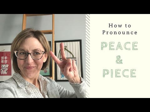 How to Pronounce PEACE & PIECE - American English Homophone Pronunciation Lesson