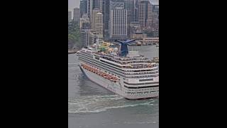 MV Carnival splendor leaving Sydney #cruiseship #carnivalcruise #travel #sydney
