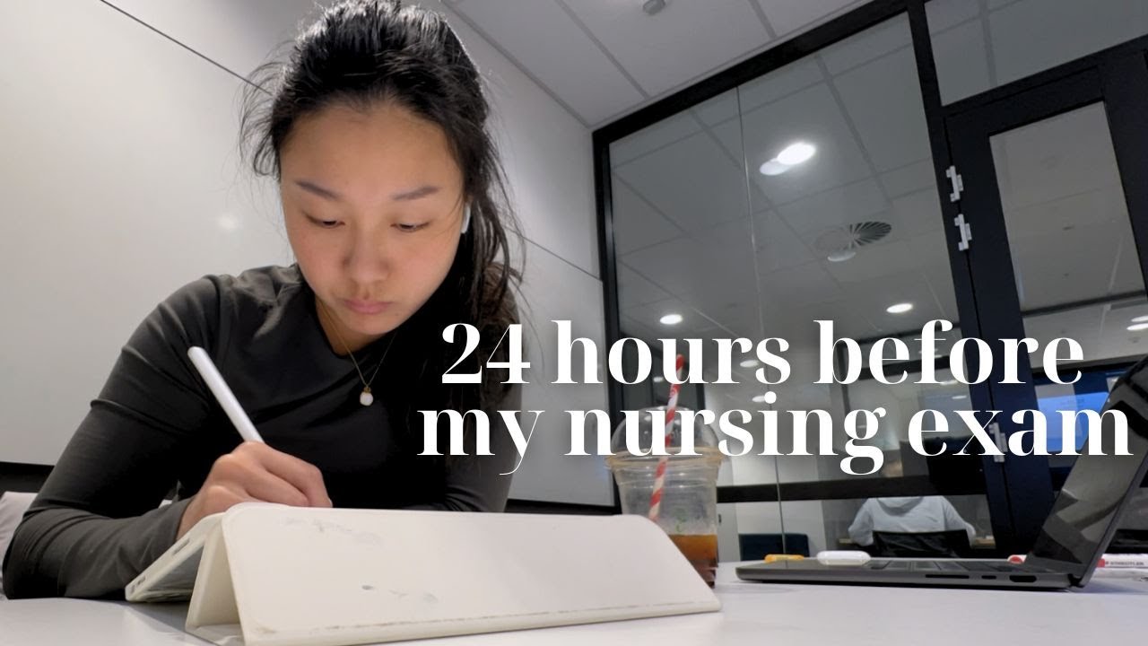 24 hours before my nursing exam study vlog | university of sydney