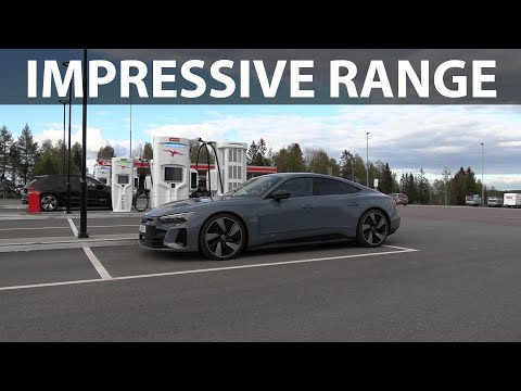 Audi e-tron GT  range test video
