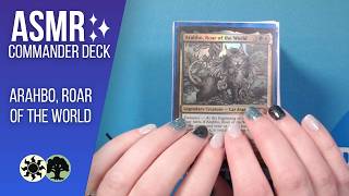 ASMR | Commander Deck: Arahbo, Roar of the World | Magic the Gathering