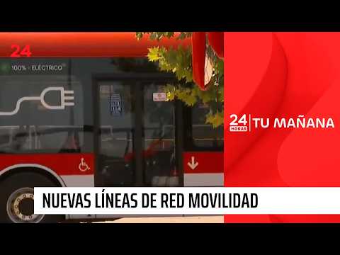 Nuevas líneas de Red Bus Santiago e la Región Metropolitana | 24 Horas TVN Chile