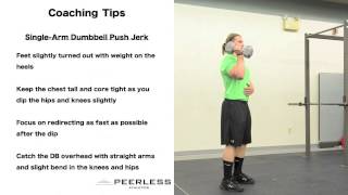 111. Single Arm Dumbbell Push Jerk
