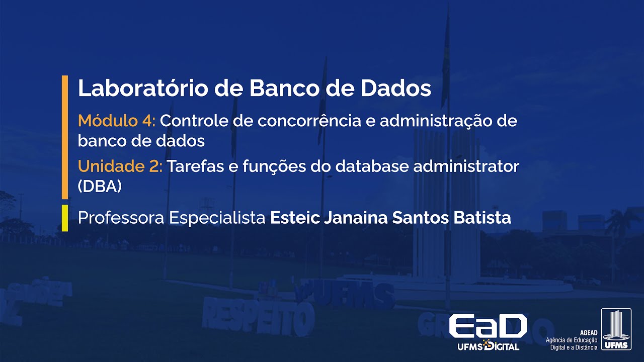 [UFMS Digital] Laboratório de Banco de Dados - Módulo 4 - Unidade 2