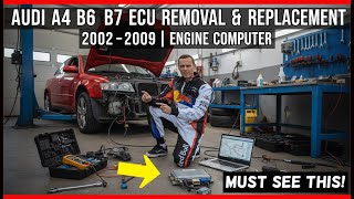 Audi A4 B6 B7 ECU Removal  Replacement (2002–2009) | Engine Computer Removal Replacement