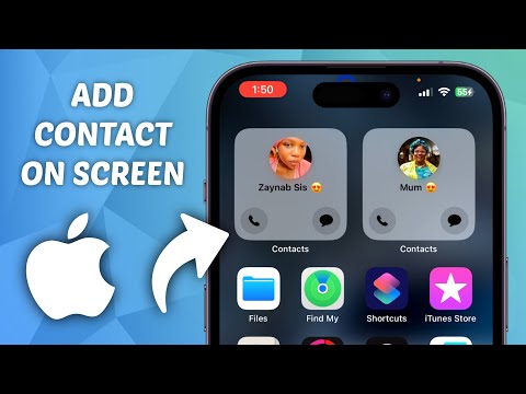 How to Add Contact on iPhone Screen - Add Contact on Homescreen