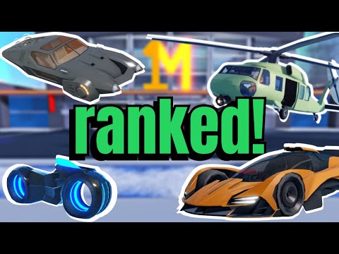 Every $1M+ Vehicle Ranked! |  Roblox Jailbreak
