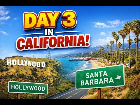 Day 3 in Los Angeles, California 🇺🇸 | Hollywood Sign • Santa Barbara • Santa Monica