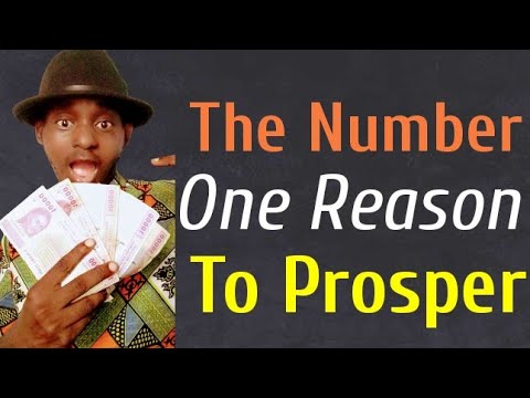 The Number One Secret To Prosper.