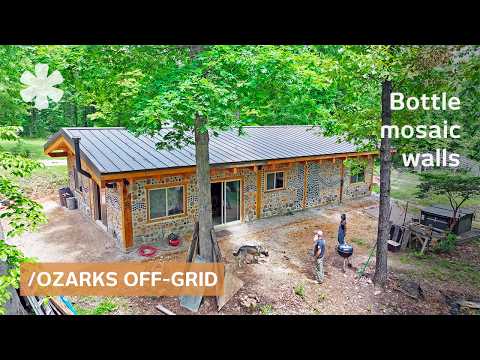 Steelworker leaves job at 50 to create $50K bottle-lit cordwood home