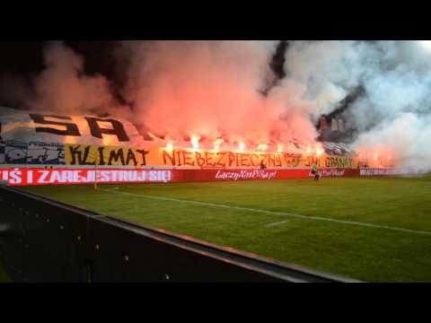 Sandecja Nowy Sącz 0:1 Arka Gdynia OPRAWA SANDECJI