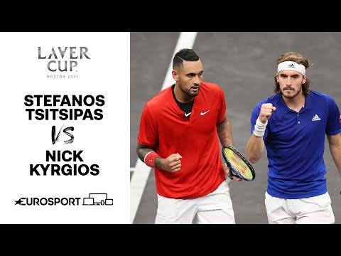 Tsitsipas v Kyrgios | 2021 Laver Cup - Highlights | Tennis | Eurosport