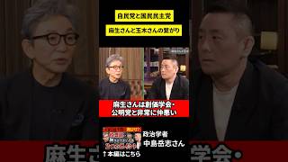麻生さんと玉木さんは何で相性がいいのか？　#古舘伊知郎 #中島岳志 #shorts #衆院選2026