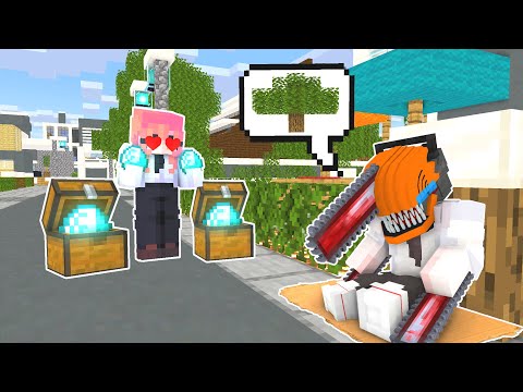 Minecraft/ Minecraft/ Monster School : Poor Chainsaw Man Love Rich Girl 5  - Minecraft Animation