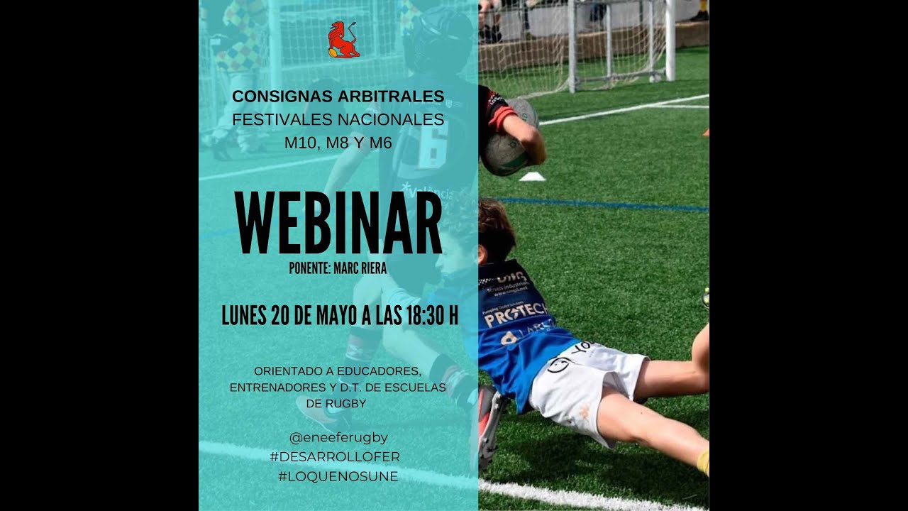 WEBINAR CONSIGNAS ARBITRALES FESTIVALES NACIONALES M10 - M8 - M6