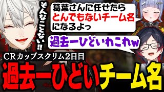 【OW】 CRカップ スクリム Day2｜史上最悪のチーム名が爆誕！？やはりこの男のネーミングセンスは異常【葛葉/にじさんじ/切り抜き】