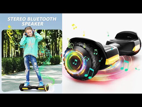 Gyroor G13 Self Balancing Scooter | 500W Motor, All-Terrain Hoverboard with LED Lights & Bluetooth