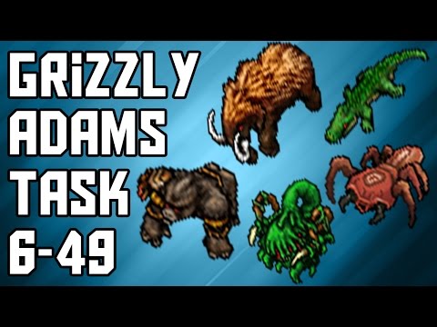 Grizzly Adams Task Guide on Tibia for Level 6-49